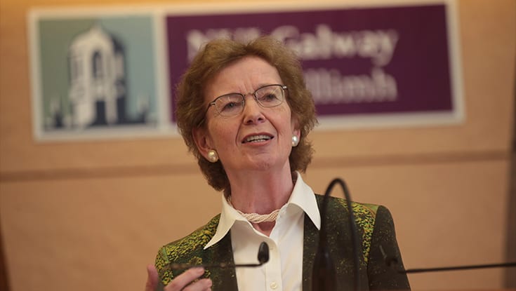 Mary Robinson to speak in Galway about the fight for human rights Mary Robinson to speak in Galway about the fight for human rights