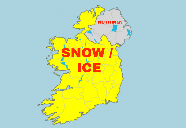 Met Éireann must end its ridiculous partition of Ireland on weather maps Met Éireann must end its ridiculous partition of Ireland on weather maps
