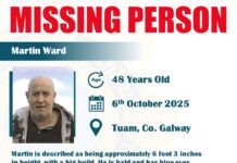 Garda appeal for missing Tuam man Martin Ward (48)