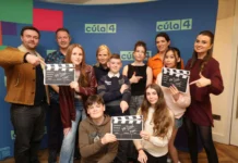 Celebrating the launch of Cúla4’s new series ‘Mo Scéal Féin’ at Galway’s Baboró Festival