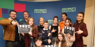 Celebrating the launch of Cúla4’s new series ‘Mo Scéal Féin’ at Galway’s Baboró Festival