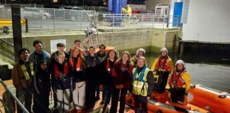 RNLI training exercise with University of Galway Medicine Students