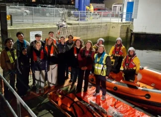 RNLI training exercise with University of Galway Medicine Students