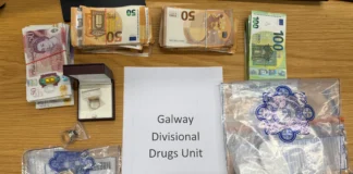 Cocaine, cash, and car seized in Loughrea raids as two men arrested