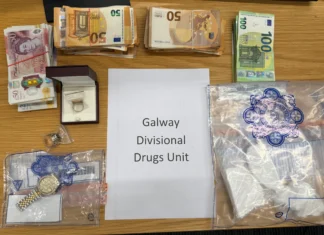 Cocaine, cash, and car seized in Loughrea raids as two men arrested