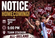 Homecoming for victorious Galway Senior Ladies Football in Tuam on Monday
