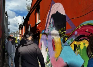 Galway artists transform Pump Lane with vibrant street art