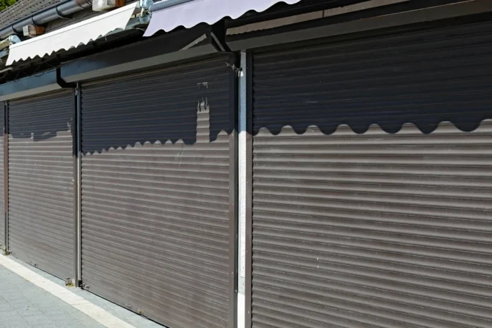 business shutter closed vacant