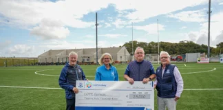 Oranmore Maree GAA presents €25,000 to COPE Galway from fundraising draw