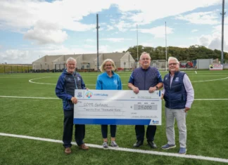 Oranmore Maree GAA presents €25,000 to COPE Galway from fundraising draw